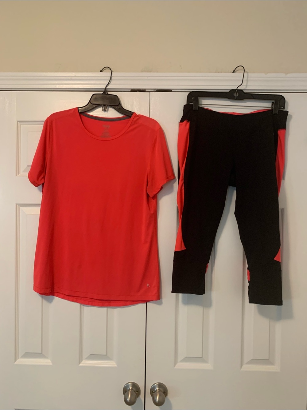Danskin Bright Coral Scoop Neck Active Tee